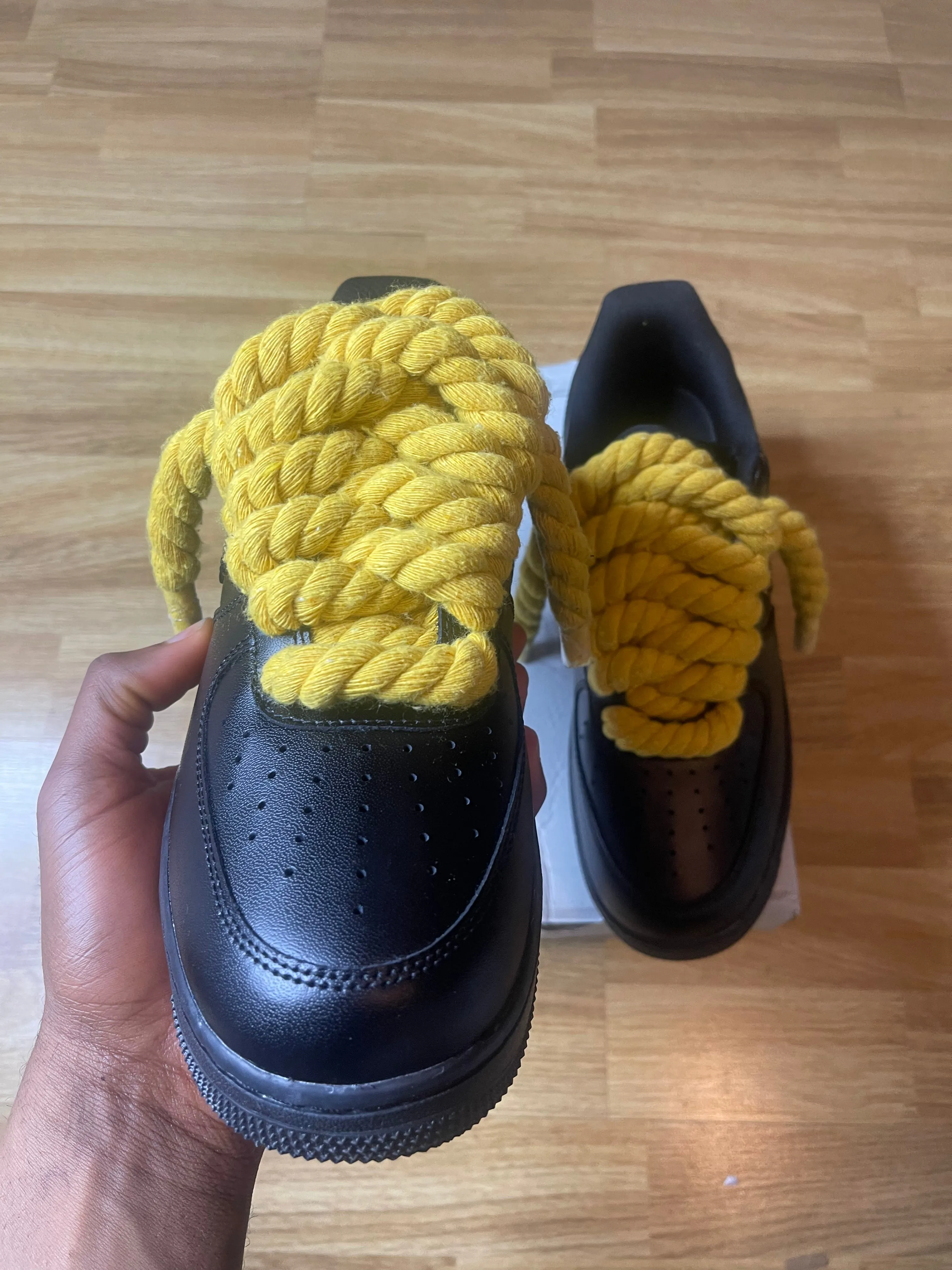 Yellow rope black AF1